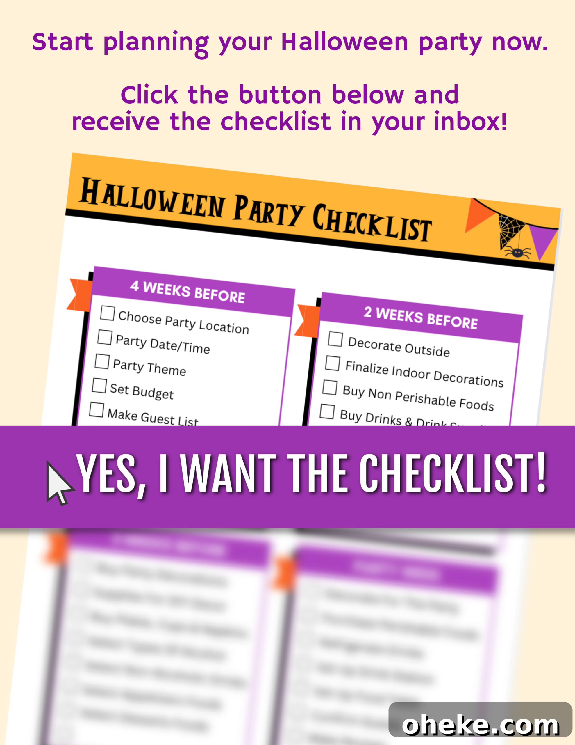 Ghost Meringues Recipe: How to Make Spooky Meringue Cookies 3 free printable Halloween party checklist