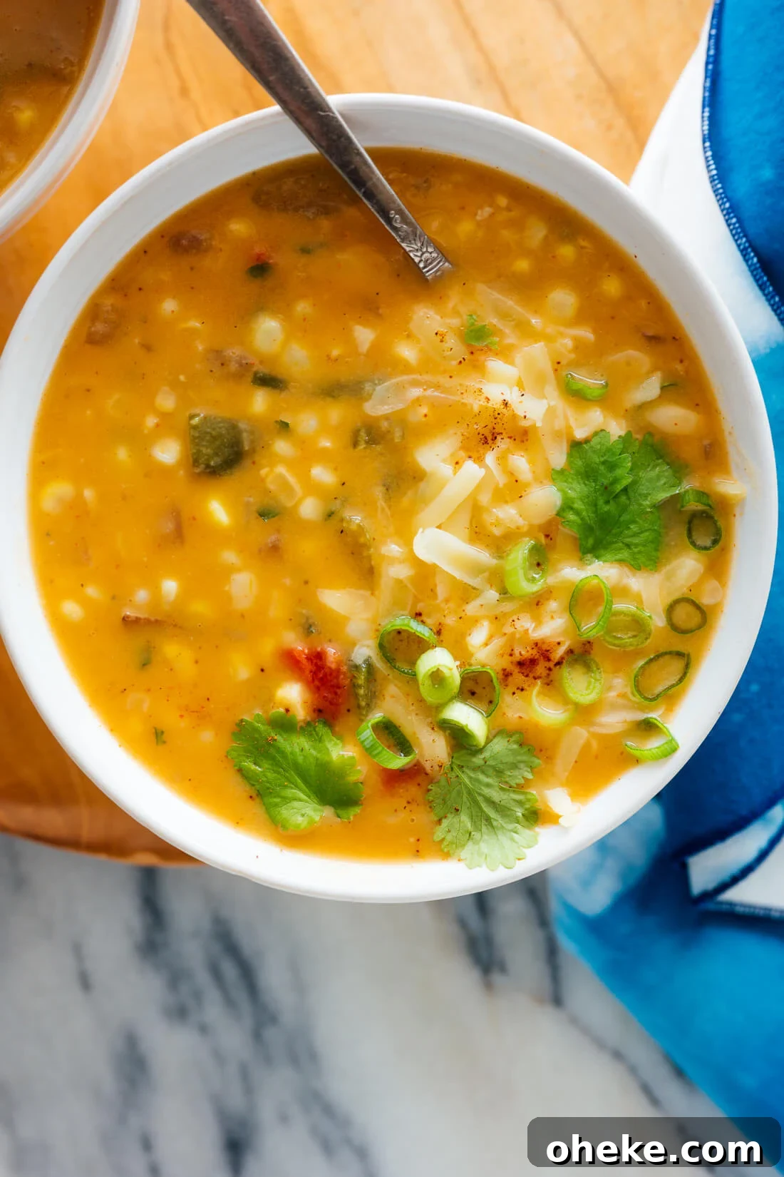 Southwestern Corn Chowder Recipe with Smoky Chipotle and Bacon 7 vegetarian corn chowder recipe