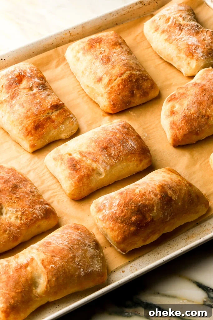 finished ciabatta bread
