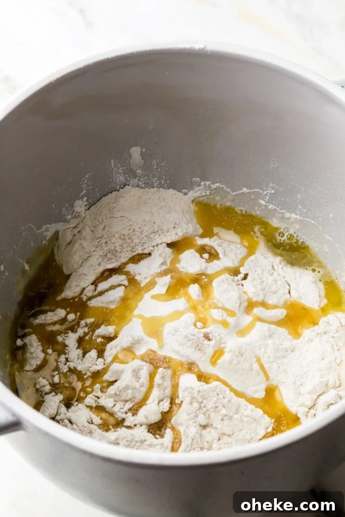 all the ingredients in a bowl