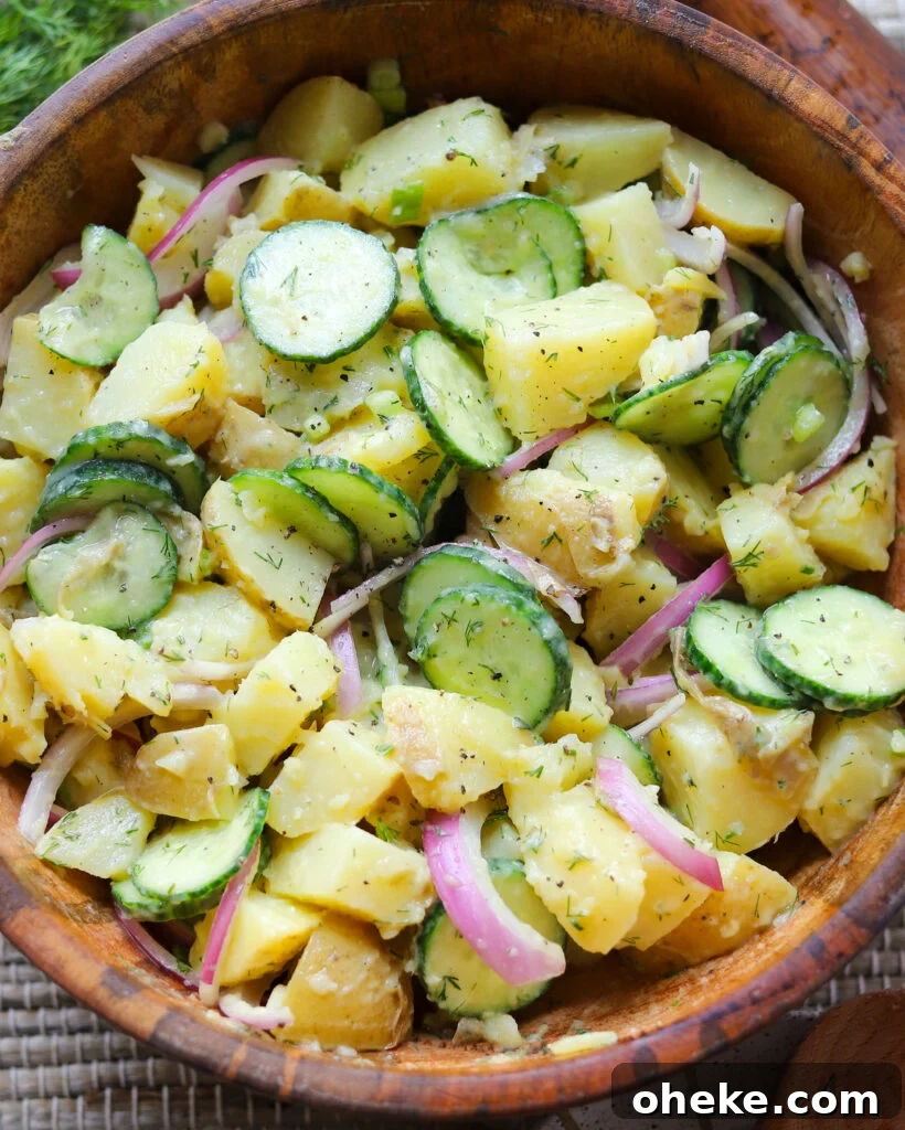 Dill Pickle Potato Salad Recipe with Tangy Dill Dressing 3 image dill "pickle" potato salad