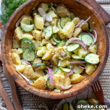 Dill Pickle Potato Salad Recipe with Tangy Dill Dressing 4 Image dill "pickle" potato salad