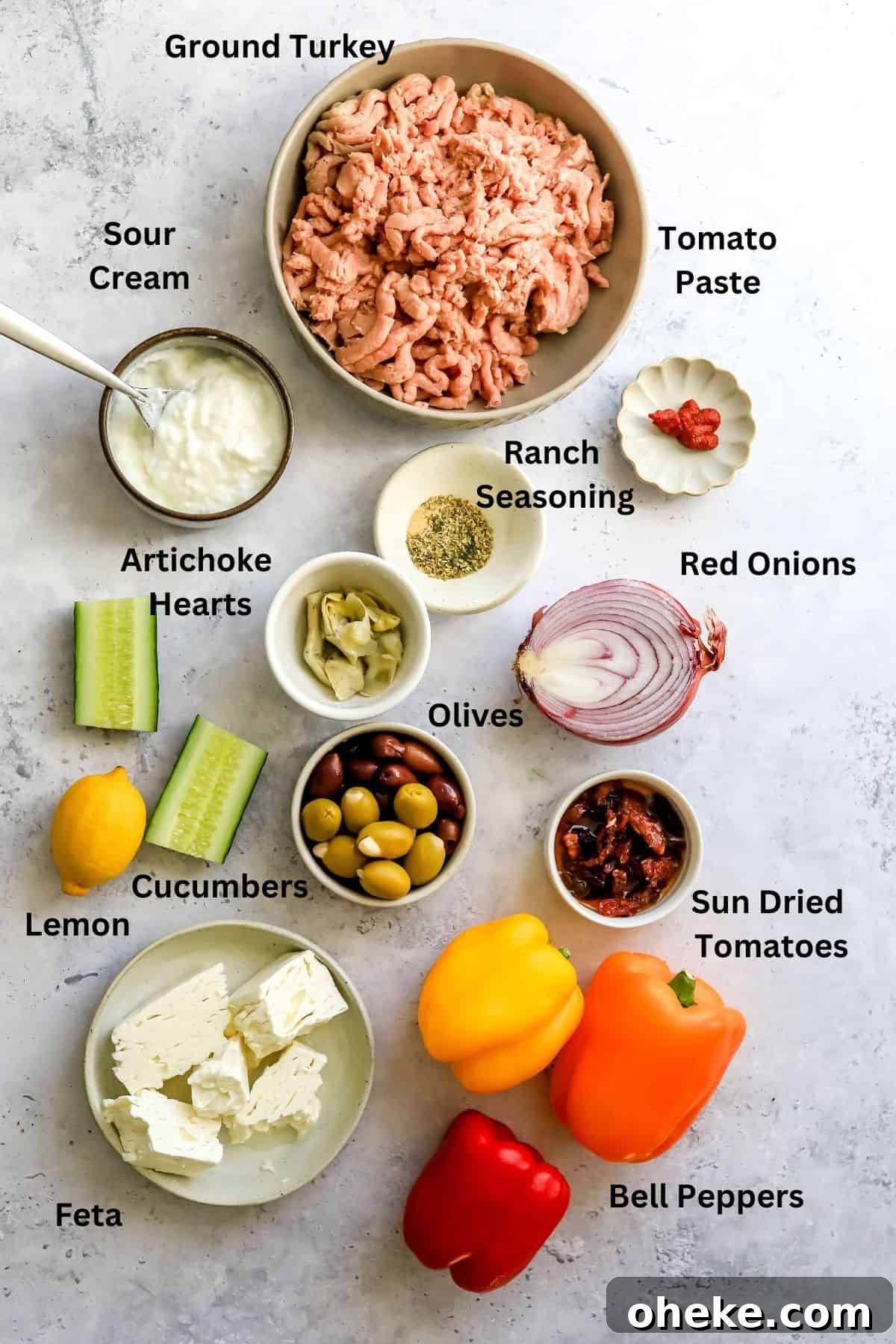 Mediterranean Stuffed Peppers with Ground Turkey and Feta 3 img 43112 2