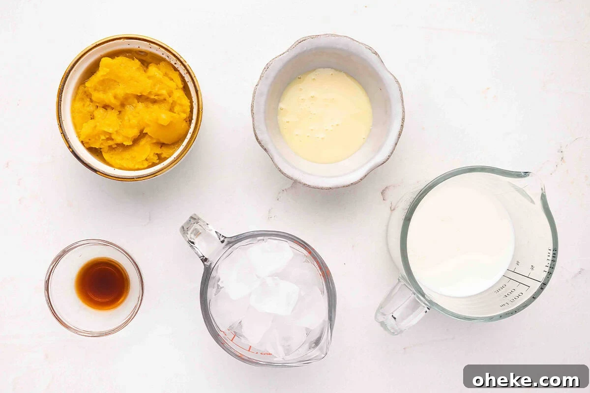 How to Make a Classic Orange Julius at Home 4 ingredients needed to make an Orange Julius