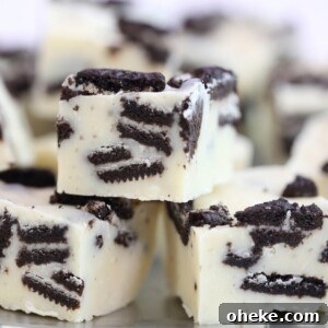 Bloody Glass Cupcakes Recipe: Spooky Jello-Filled Treats for Halloween 31 Close-up of 3 pieces of Oreo Fudge.