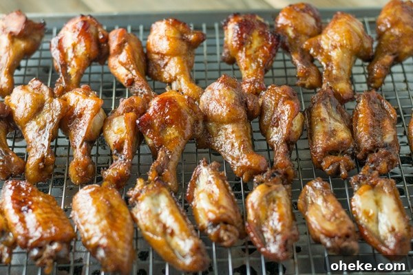 Crispy Baked Honey Garlic Chicken Wings Recipe 4 Baked Honey Garlic Chicken Wings