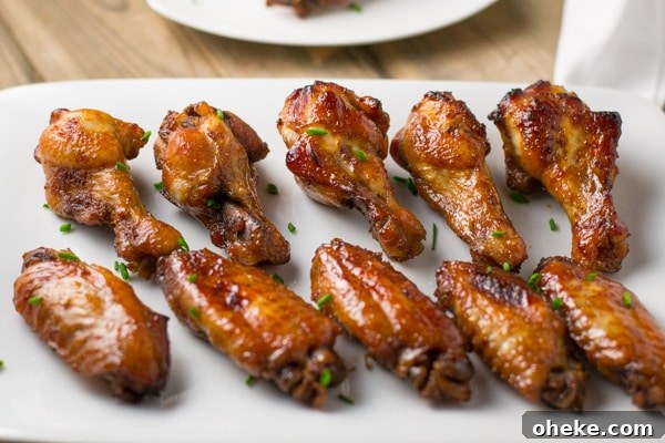 Baked Honey Garlic Chicken Wings
