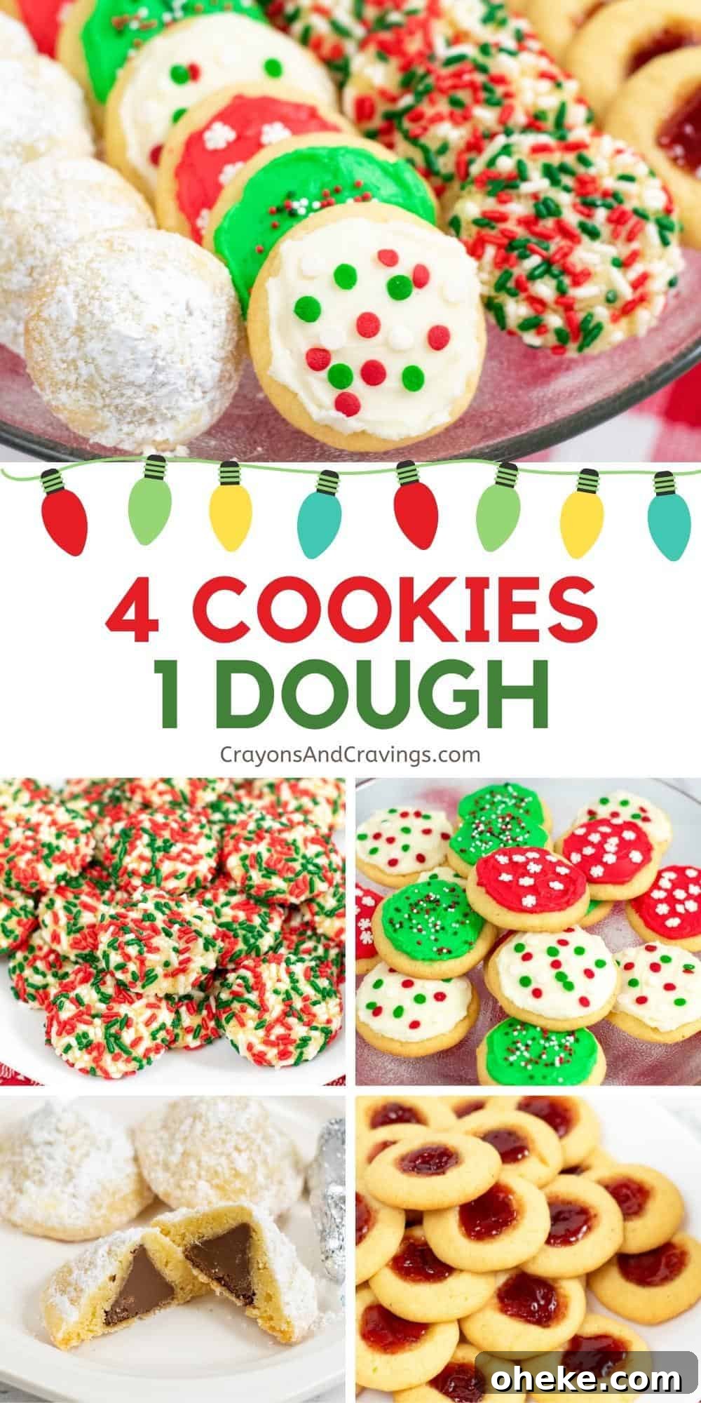 One Cookie Dough, Four Delicious Desserts You Can Make Now 8 4 Cookies 1 Dough pinterest collage image