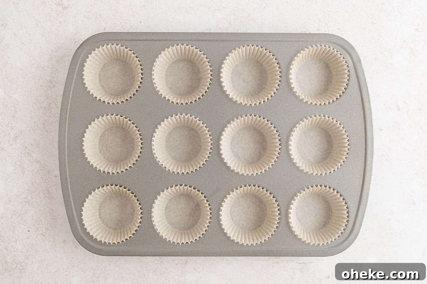 Moist Blueberry Bran Muffins with Honey and Cinnamon 3 Lined muffin pan.