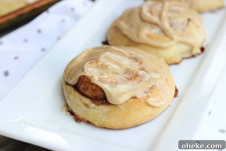 90 minute cinnamon roll with icing spread