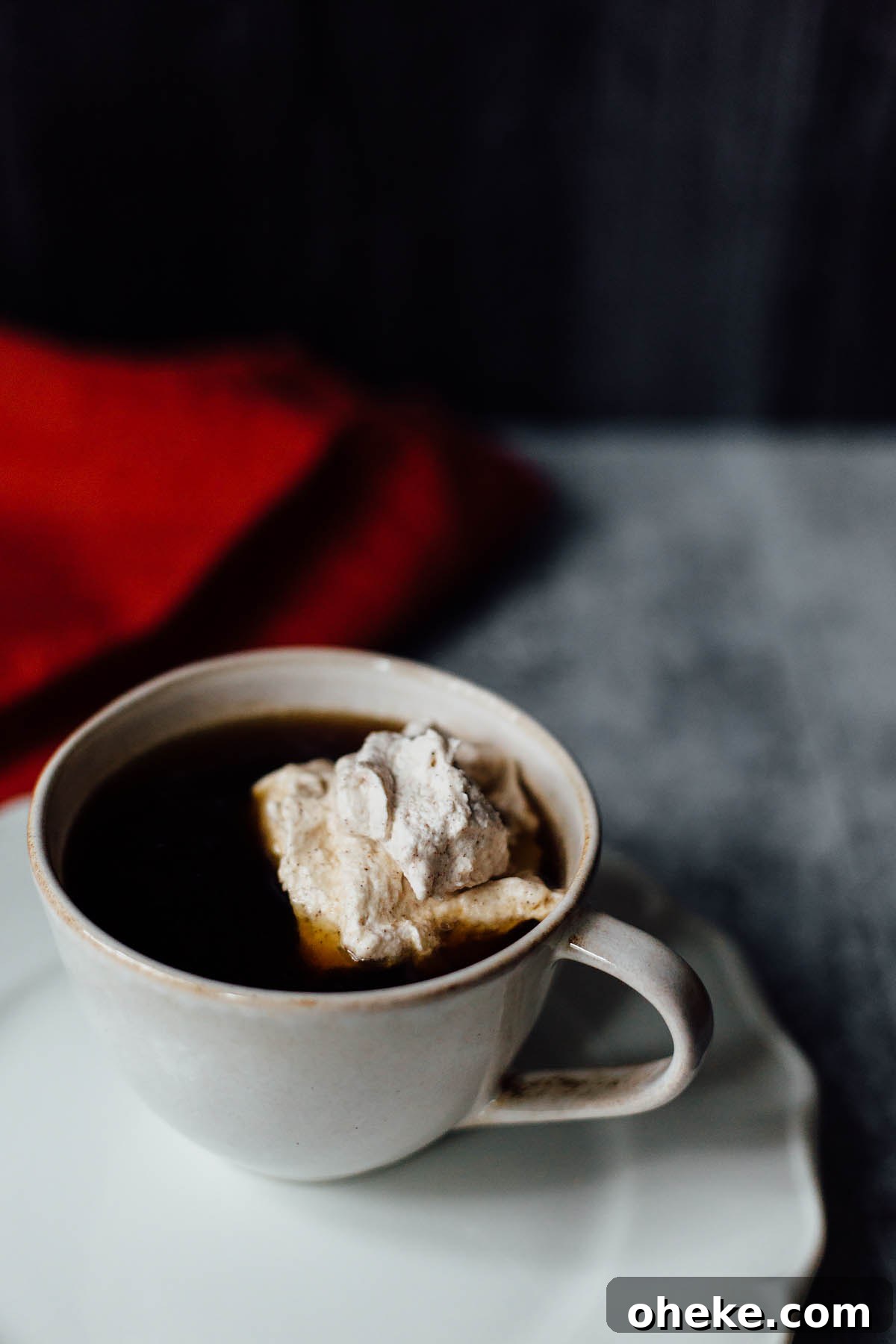 Cinnamon-Spiced Whipped Cream Recipe for Desserts 3 cinnamon whipped cream in coffee