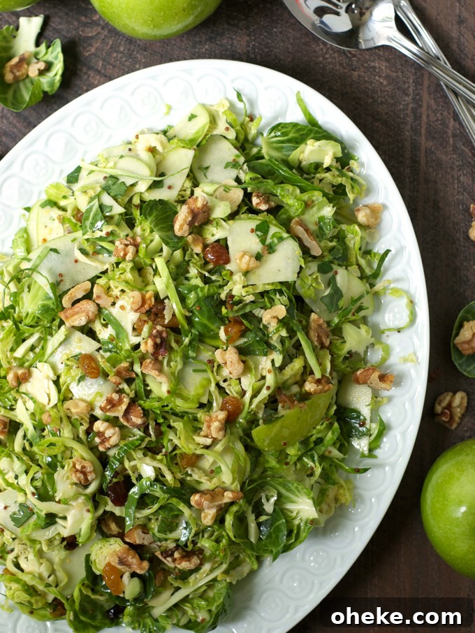 Apple and Brussels Sprout Slaw with Creamy Honey Mustard Dressing 2 Apple Brussels Sprout Slaw with Creamy Honey Mustard Dressing