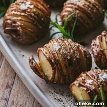 Hasselback Red Potatoes with Chive Butter