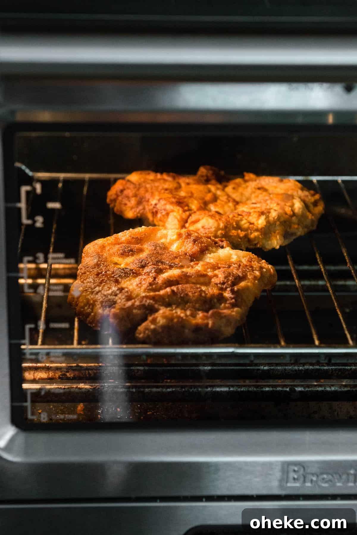 Crispy Country Fried Steak Recipe with Creamy Pepper Gravy 13 keeping Country Fried Steak warm in toaster oven