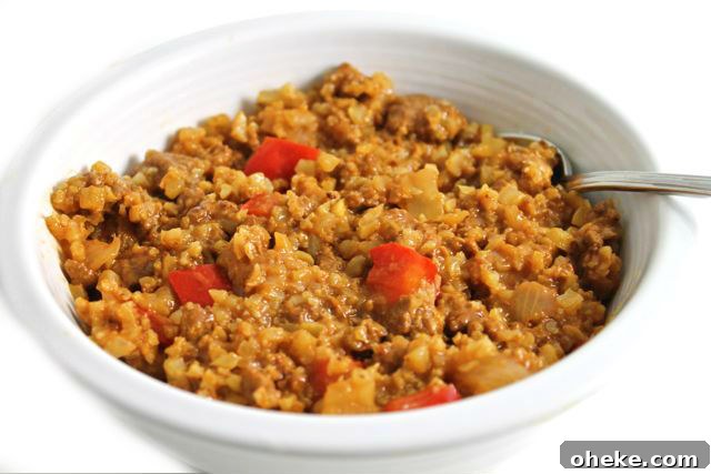 So Yummy, Sloppy Joe Cauliflower Rice