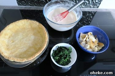 Low Carb Haddock & Ricotta Tart