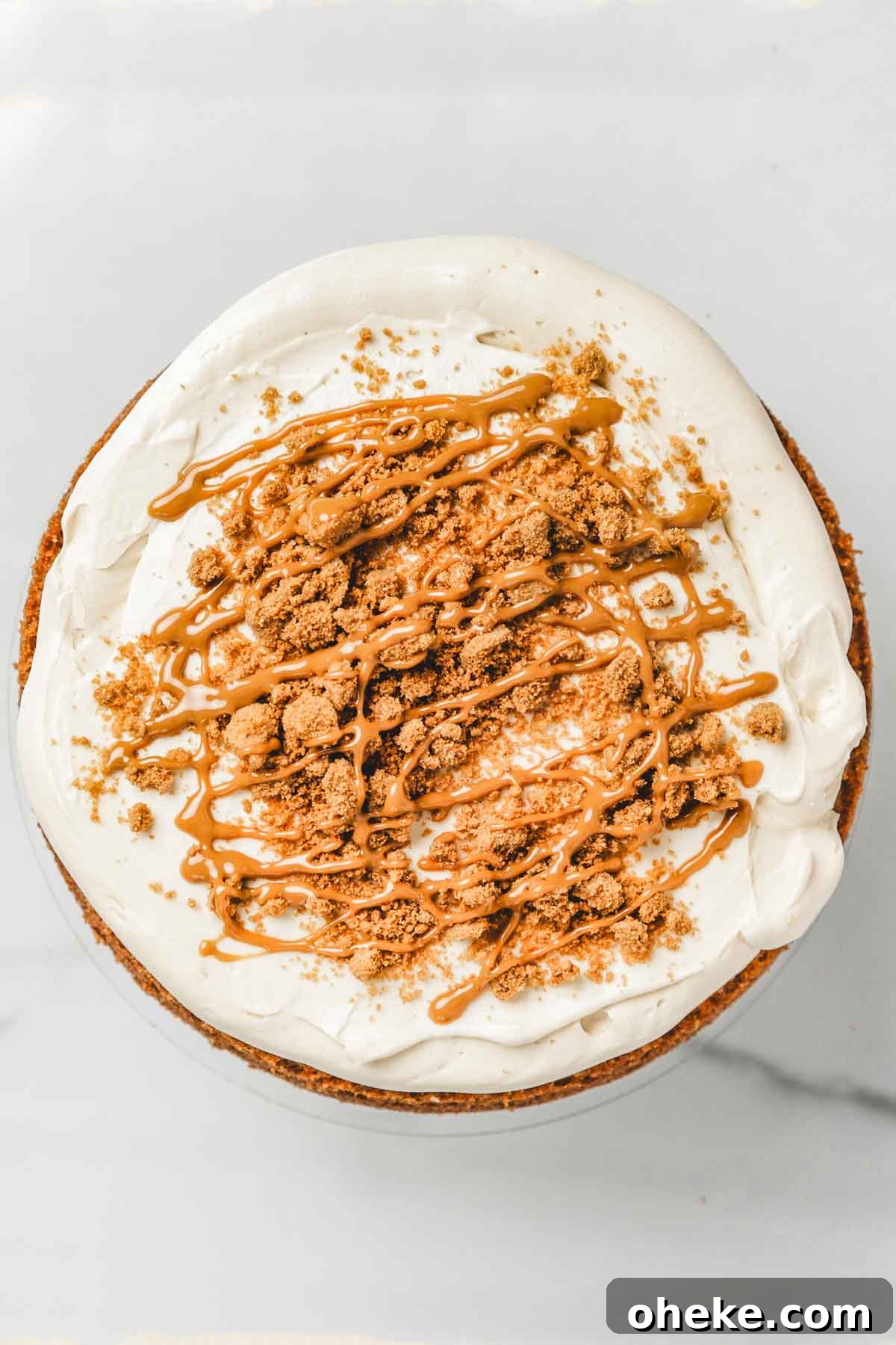 Speculoos Layer Cake Recipe: Moist Spiced Cookie Cake 8 montage layer cake spéculoos avec garniture intérieure