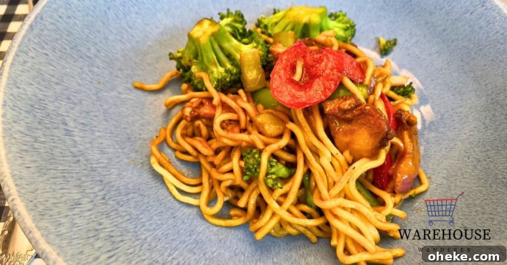 Image of Cooked Costco Yakisoba Stir Fry
