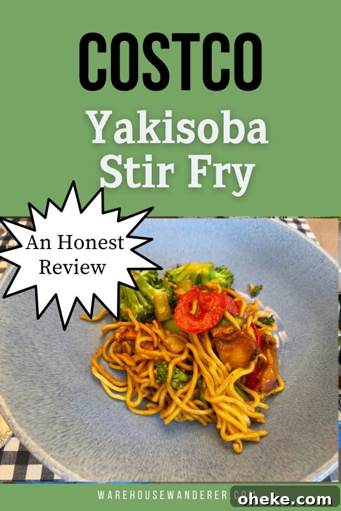 Costco Prepared Meal, Yakisoba Stir Fry Image for Pinterest