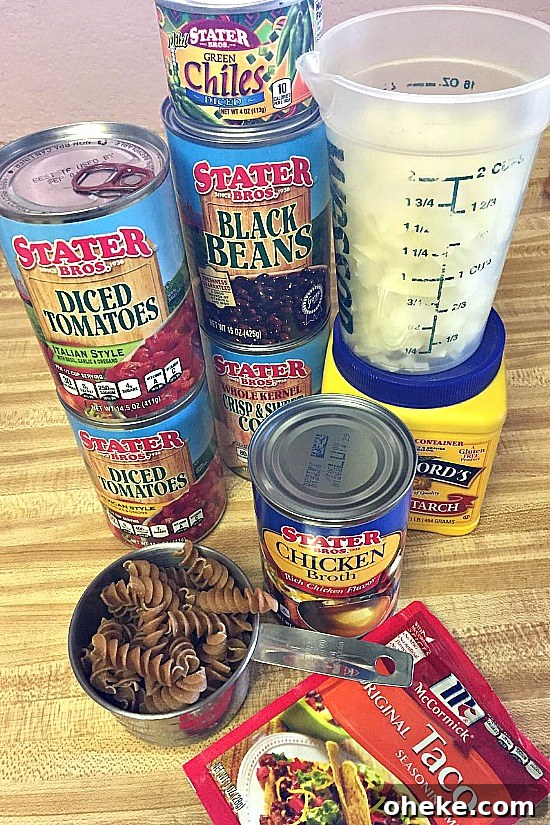 Ingredients for Easy Savory Chicken Stew. Don't forget the chicken. The makings for a delicious stew.