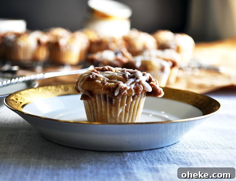 Cinnamon Streusel Mini-Muffins | ofbatteranddough.com