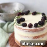 Lemon Rosemary Olive Oil Cake with Blackberry Curd & Mascarpone Frosting 7 img 687 6
