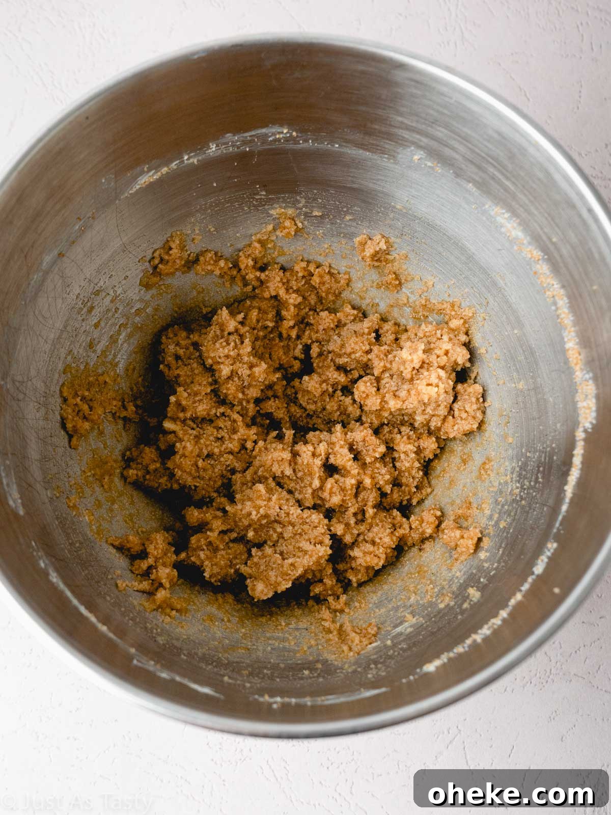 Wet ingredients in a bowl.