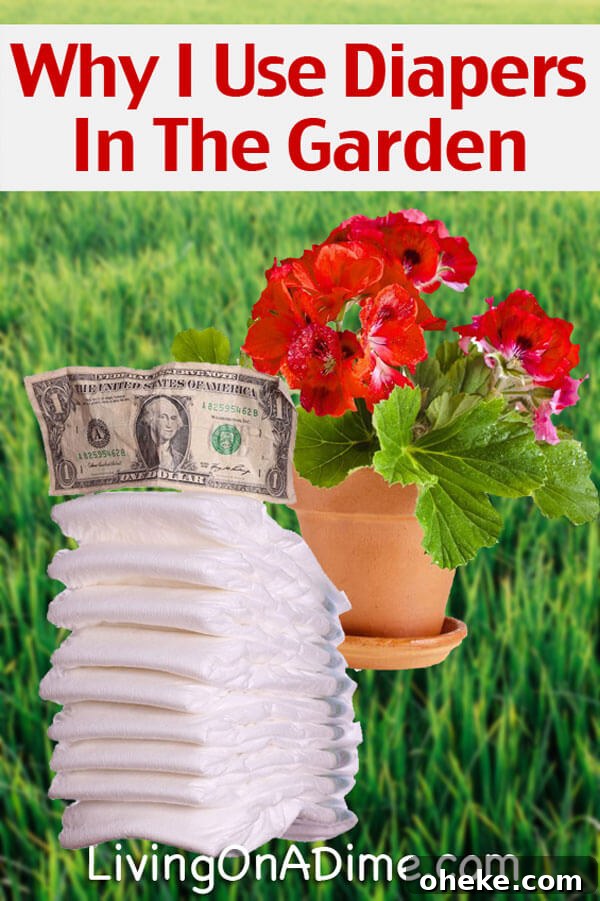 Why I Use Disposable Diapers In The Garden!