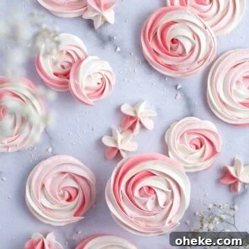Crispy Meringue Cookies Without Cream of Tartar 18 overhead look at meringue cookies