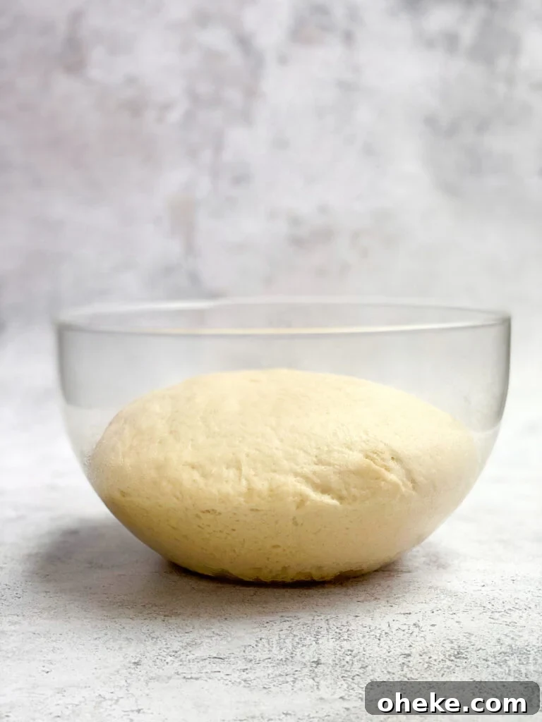 Strawberry Cinnamon Roll Recipe — Soft, Gooey Strawberry Swirls 8 dough after rise.