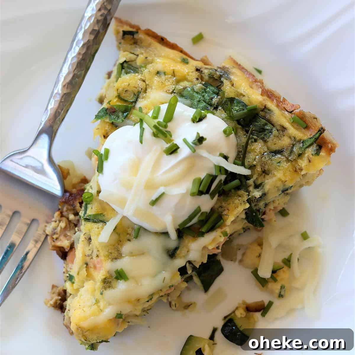 Smoked salmon frittata feature image.