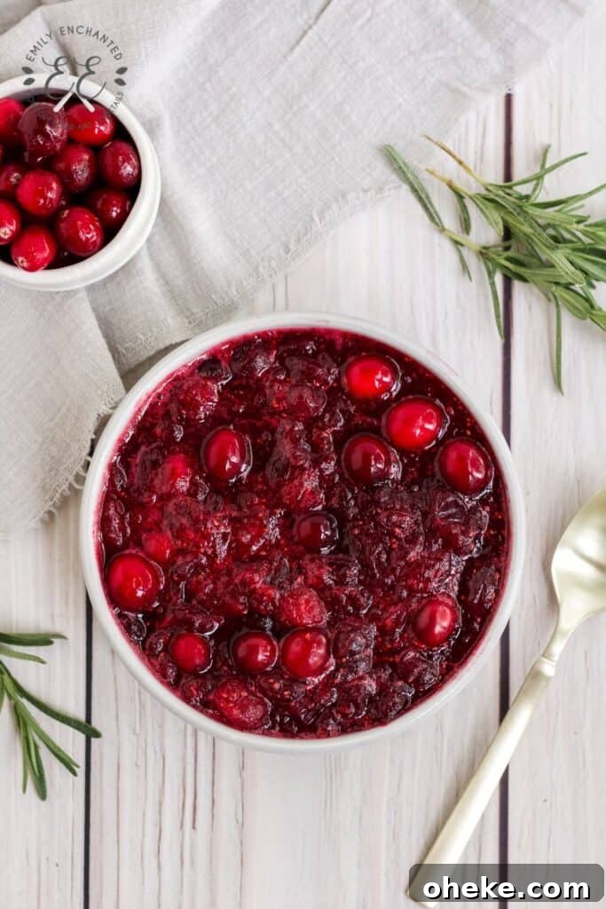 Cranberry Sauce with Swerve