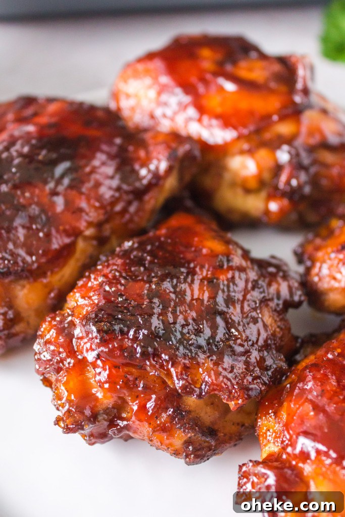 Crispy BBQ Chicken Thighs in the Air Fryer (Ninja Speedi) 2 air fryer bbq chicken thighs