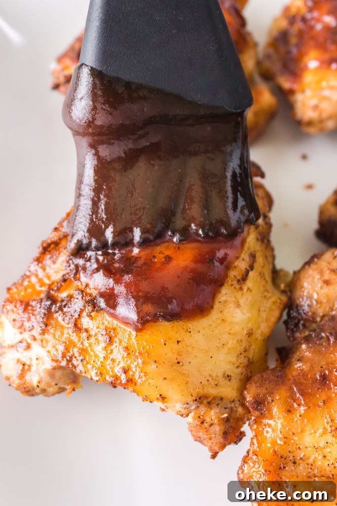 Crispy BBQ Chicken Thighs in the Air Fryer (Ninja Speedi) 4 air fryer bbq chicken thighs