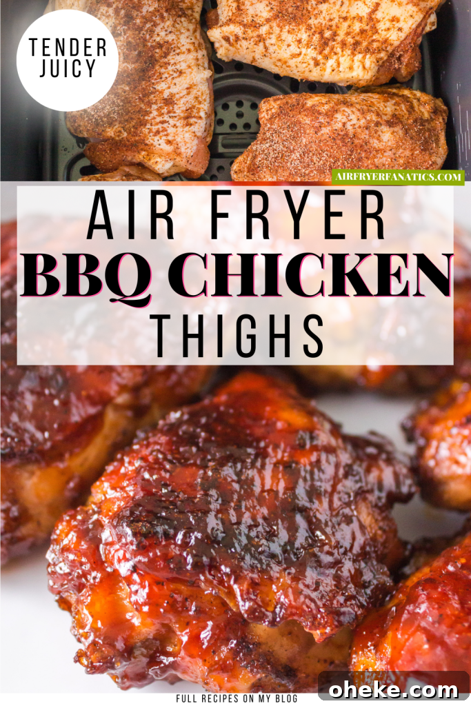 Crispy BBQ Chicken Thighs in the Air Fryer (Ninja Speedi) 8 air fryer bbq chicken thighs