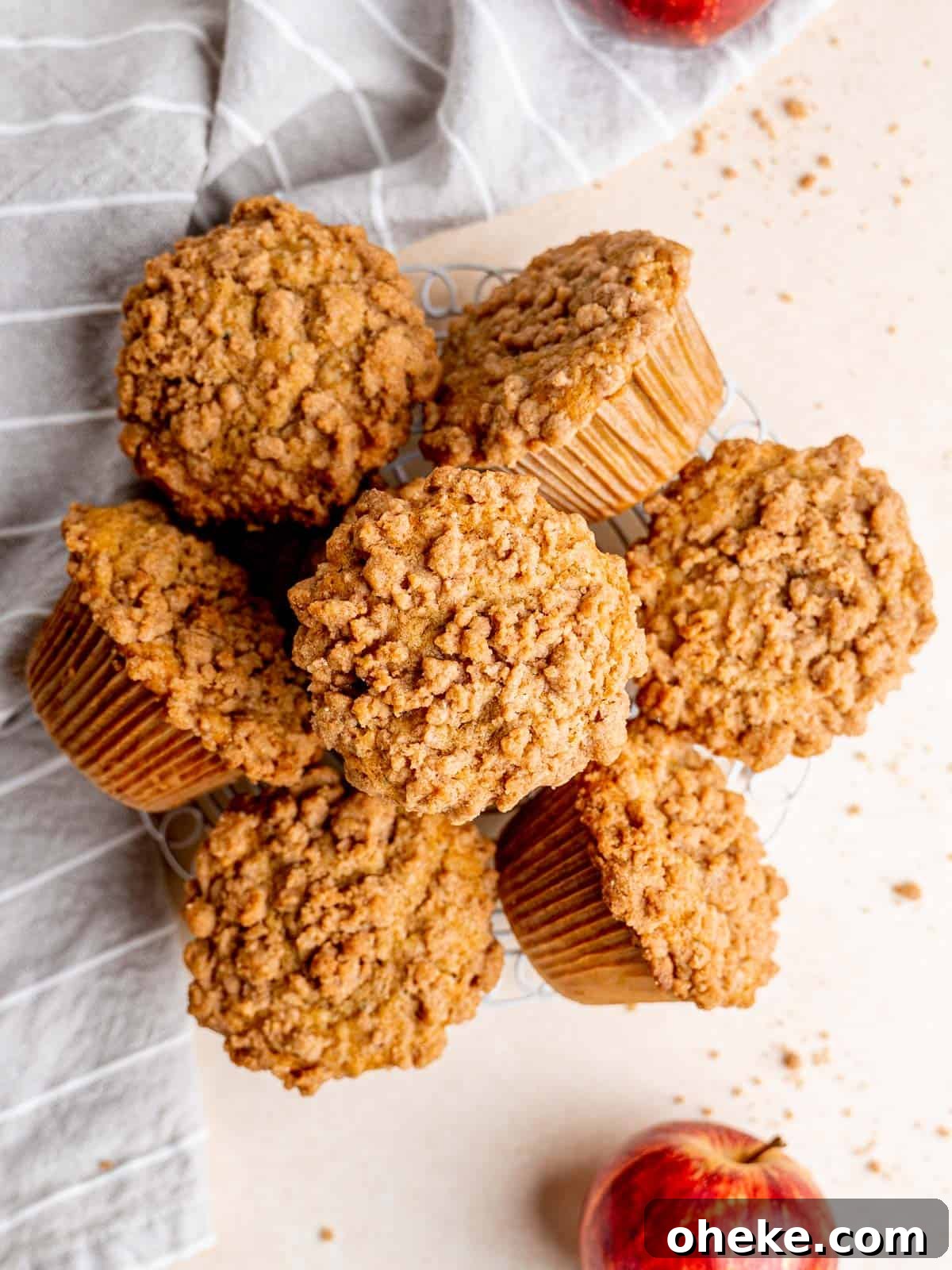 Apple streusel muffins