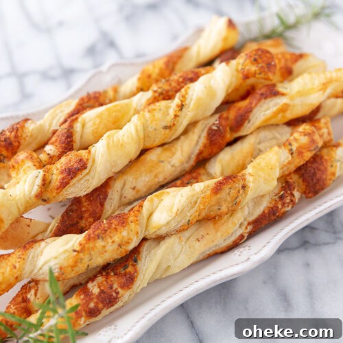 Puff Pastry Cheese Twists