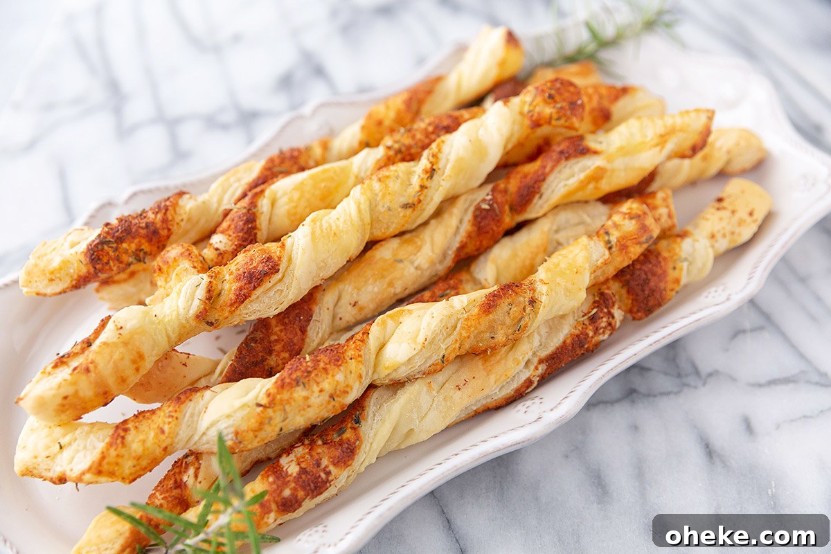 Puff Pastry Cheese Twists