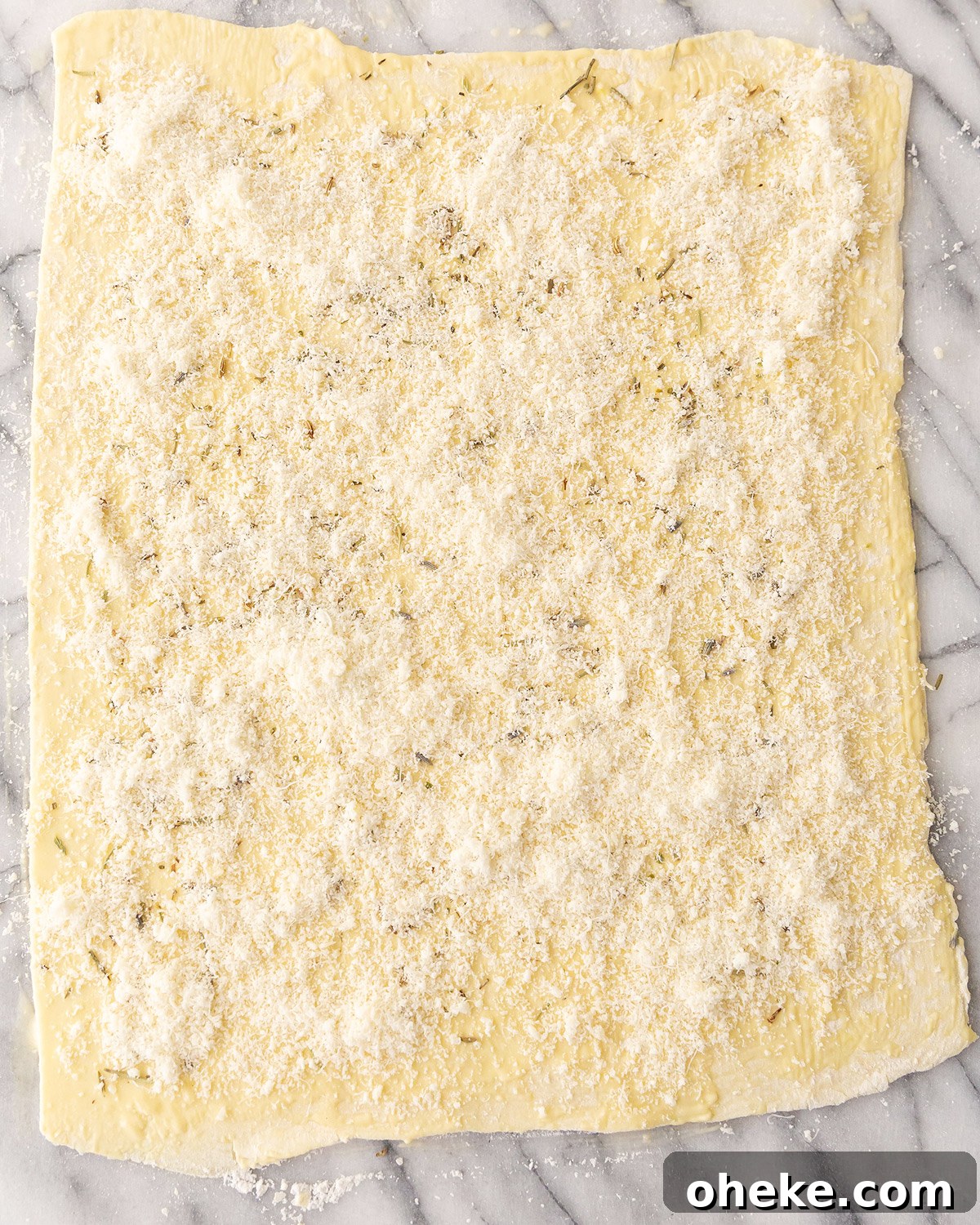 Cheese on Puff Pastry