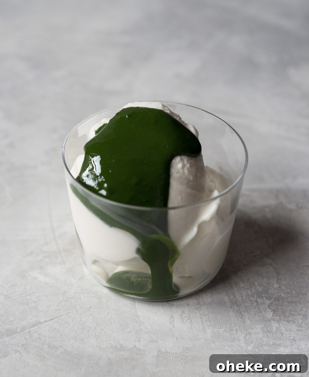 Creamy Thick Matcha Affogato Recipe for Coffee & Dessert Lovers 6 green tea affogato photo