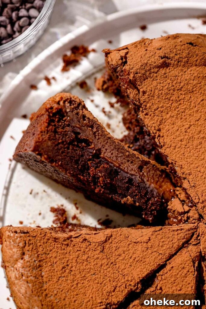 Decadent Chocolate Gooey Cake Recipe for Ultimate Indulgence 3 Slice of chocolate cake with gooey filling