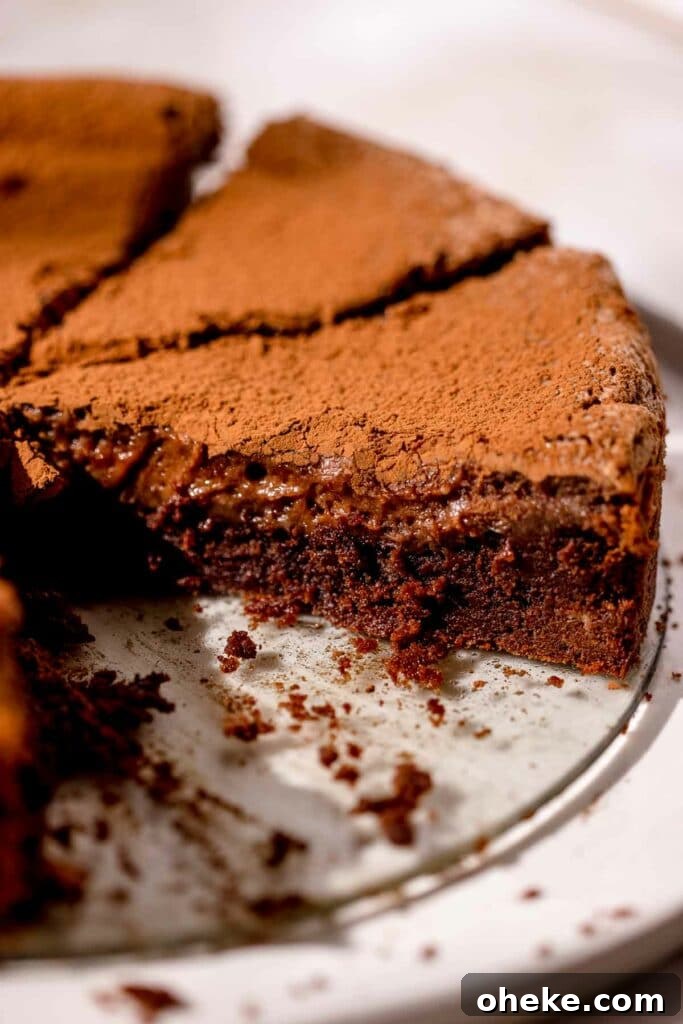 Decadent Chocolate Gooey Cake Recipe for Ultimate Indulgence 4 chocolate butter cake closeup of gooey filling