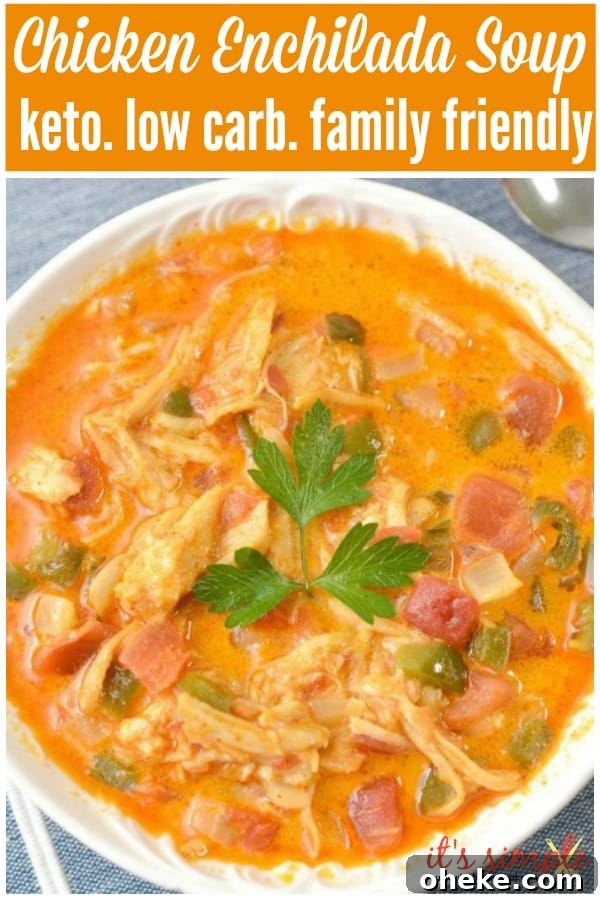 Low-Carb Chicken Enchilada Soup Recipe for Keto Diet 11 keto chicken soup recipe