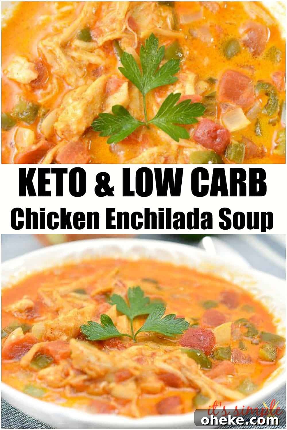 Low-Carb Chicken Enchilada Soup Recipe for Keto Diet 4 keto chicken enchilada soup
