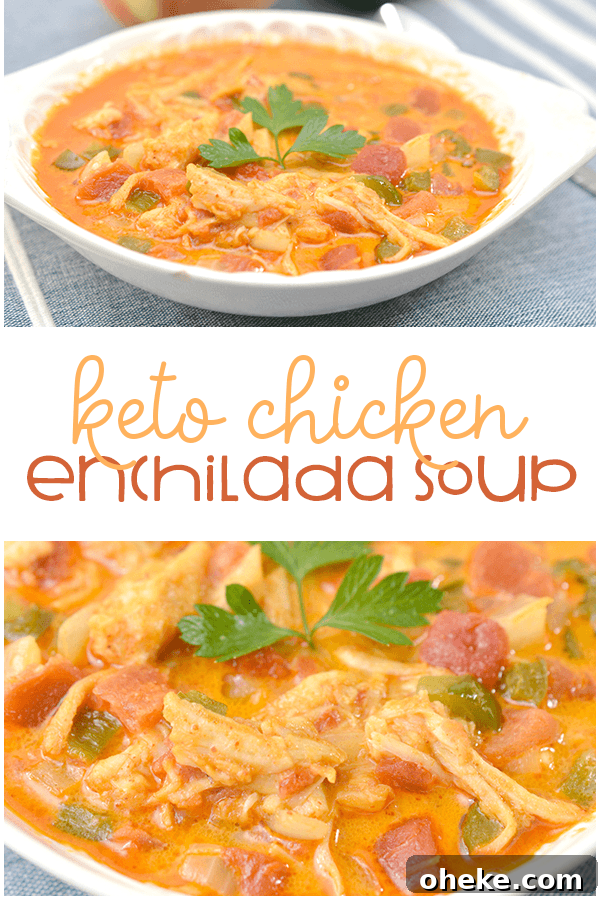 Low-Carb Chicken Enchilada Soup Recipe for Keto Diet 10 keto chicken enchilada soup