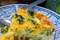 Crustless Broccoli and Cheddar Quiche – Low Carb Recipe
