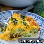 Crustless Broccoli and Cheddar Quiche - Low Carb Recipe 7 Crustless Broccoli Cheddar Quiche (Low Carb)
