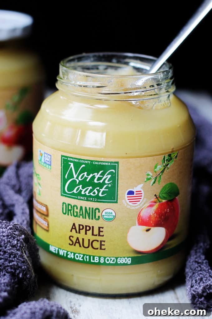 These Apple Sauce Crepes with Honey Ricotta are made with cinnamon crepes, North Coast Organic Apple Sauce, organic ricotta and raw honey. These crepes are super delicious and healthy at the same time. A perfect option for a school lunch or even an afternoon snack. North Coast Organic Apple Sauce Jar