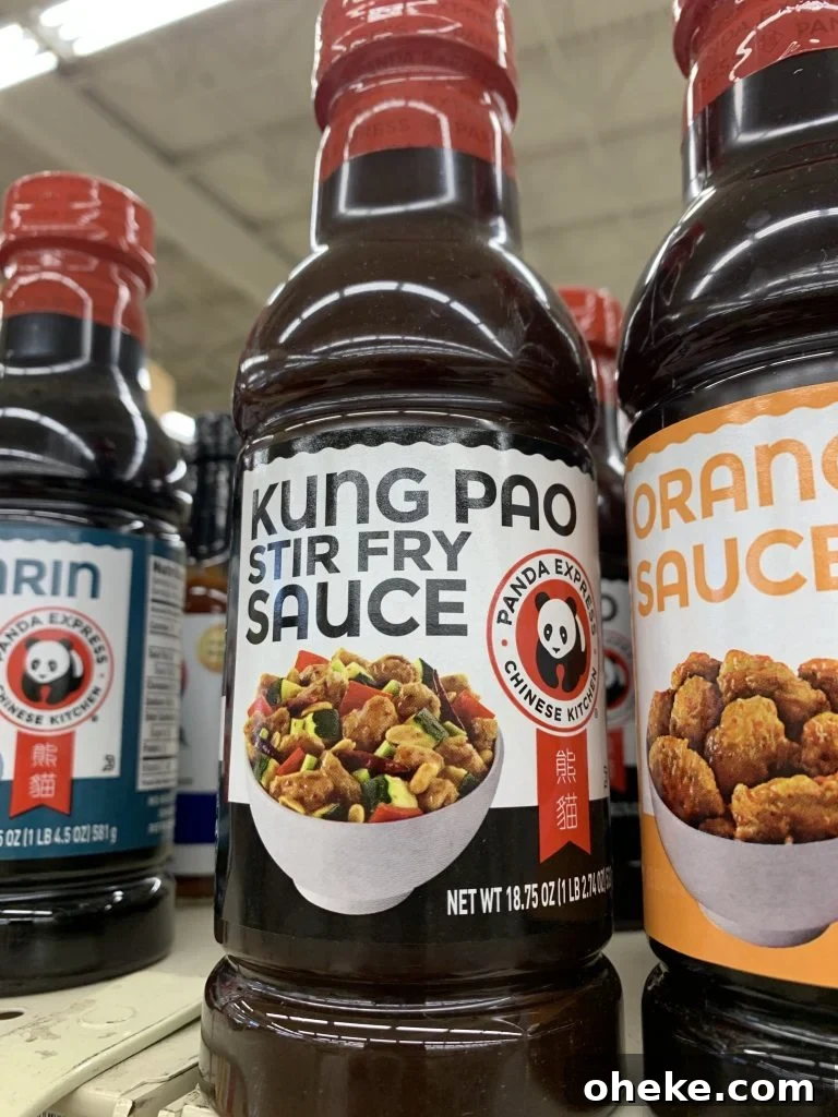 CPK-Style Kung Pao Spaghetti Recipe: How to Recreate the Restaurant Favorite 5 A bottle of Kung Pao stir fry sauce from panda express