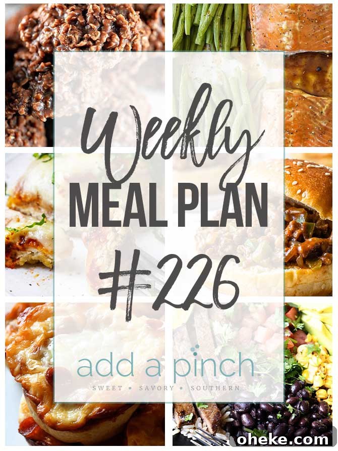 Weekly Meal Plan: Delicious Family Menu for Week 226 32 Graphic for Weekly Meal Plan #226.